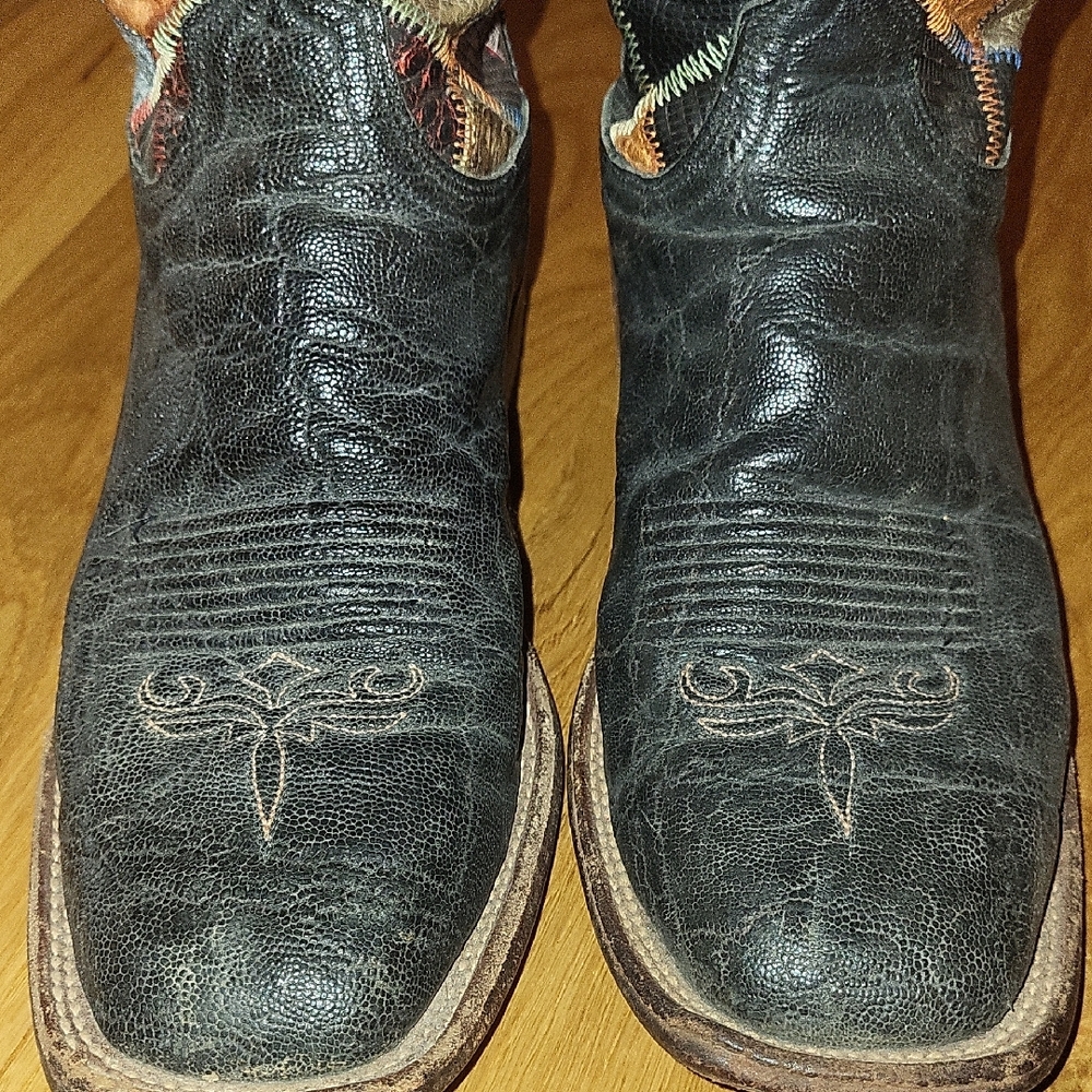 Lucchese Multicolor Patchwork Cowboy Boots - image 6